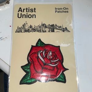Iron on rose patch